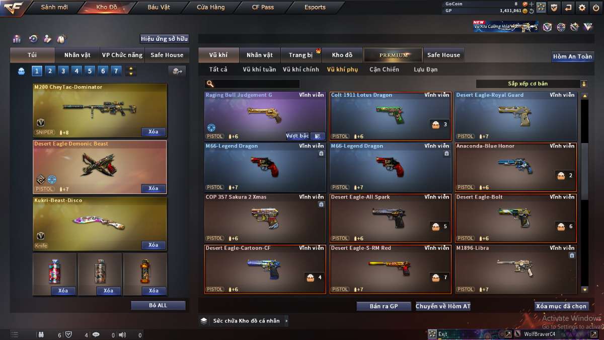 shop acc cf uy tin gia re